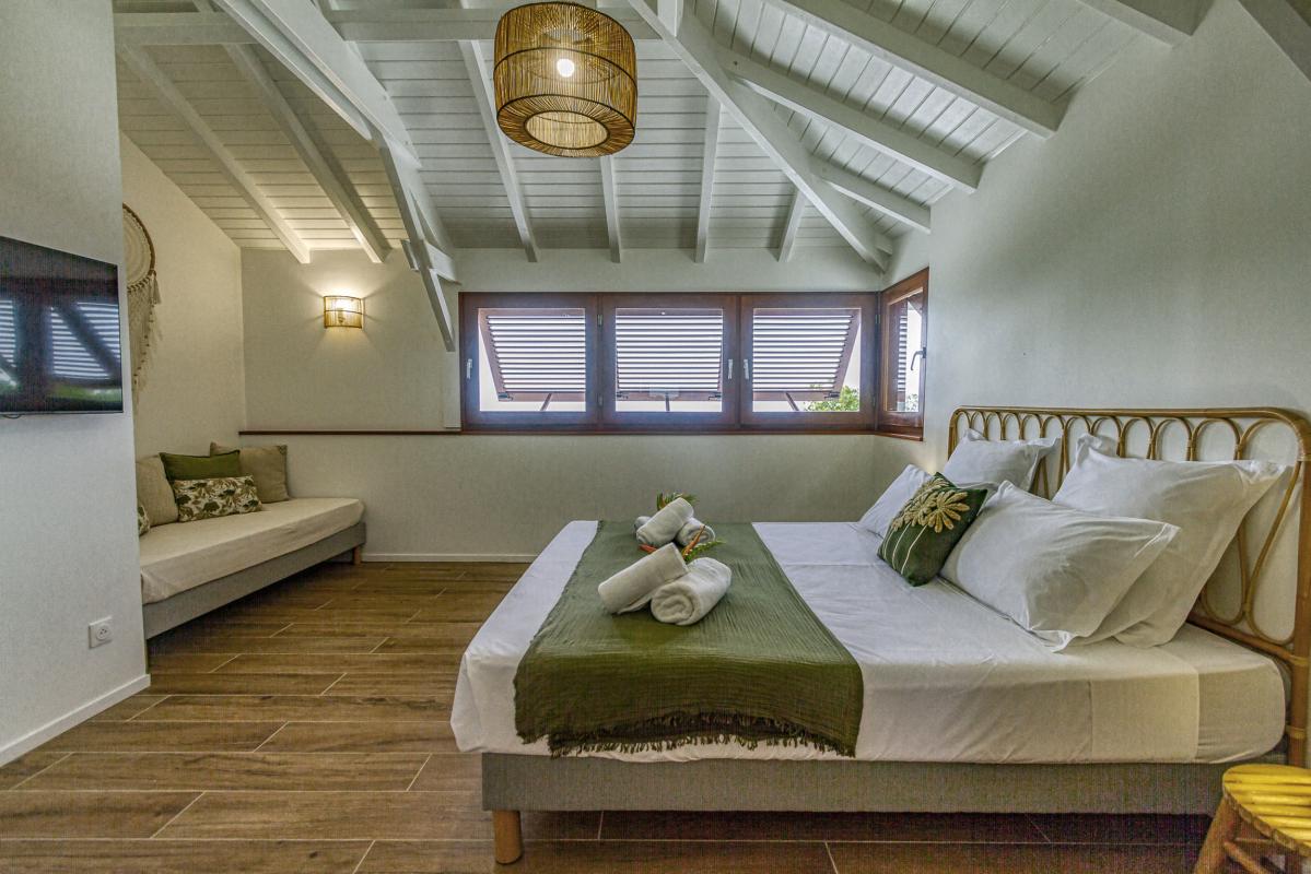 26_Location villa  vue mer Deshaies Guadeloupe_Chambre Vue Mer